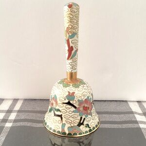Cloisonné  Floral Patterned Hand Bell